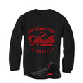 Air Jordan 12 Bloodline Matching T-Shirt, Sweatshirts, & Hoodies Black T-Shirt (The dream is free)
