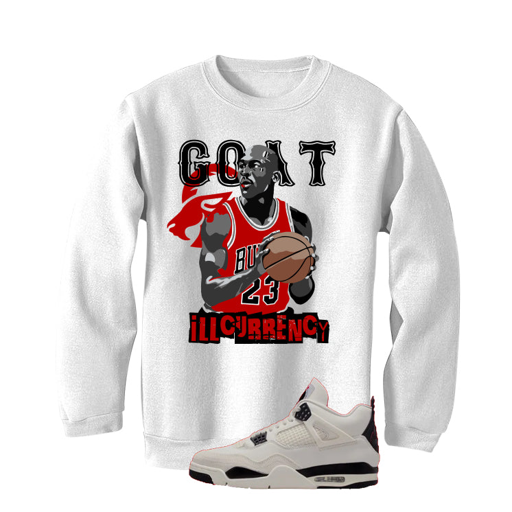 Air Jordan 4 Flight Club Matching T-Shirt, Sweatshirts & Hoodies White T-Shirt (GOAT 23)| illcurrency