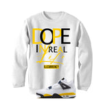 Air Jordan 4 Tour Yellow Matching T-Shirt DOPE