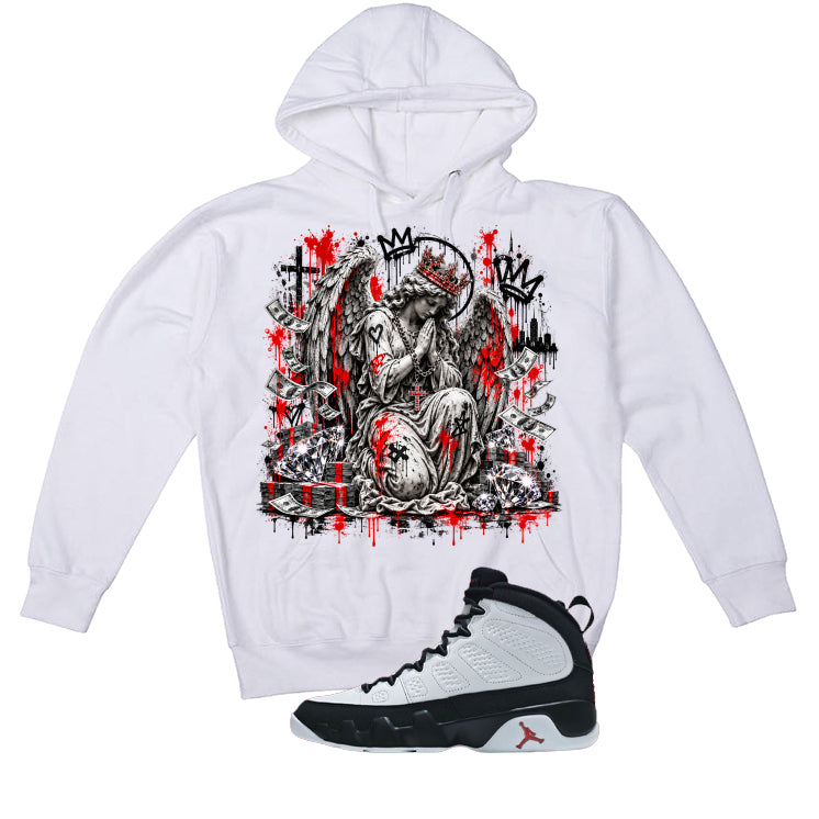 Air Jordan 9 OG Space Jam Matching T-Shirt Graffiti Angel