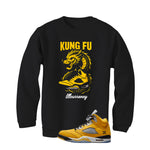 Air Jordan 5 Tokyo Matching T-Shirt, Sweatshirts & Hoodies Black T-Shirt (Kung Fu)| illcurrency