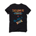 Nike LeBron 4 "Fruity Pebbles" | illcurrency Black T-Shirt (Love is Fake)