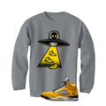 Air Jordan 5 Tokyo Matching T-Shirt, Sweatshirts & Hoodies Grey T-Shirt (Alien)