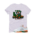 Air Jordan 5 GS Miami Hurricanes White T-Shirt (Looney Money)| illcurrency