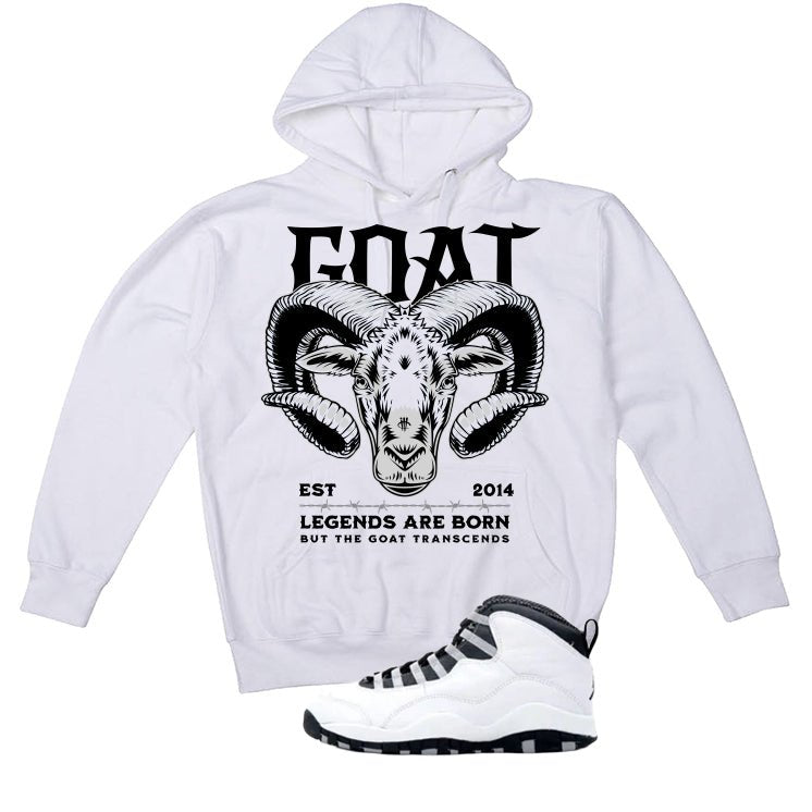 Air Jordan 10 OG Steel White T-Shirt (Legends Are Born)| illcurrency