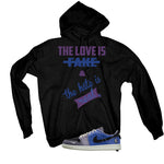 Air Jordan 1 Low OG Voodoo Alternate Matching T-Shirt, Sweatshirts & Hoodies Black T-Shirt (The Love Is Fake)| illcurrency