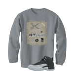 Air Jordan 12 Black/Wolf Grey Grey T-Shirt (Cut from a different cloth)| illcurrency