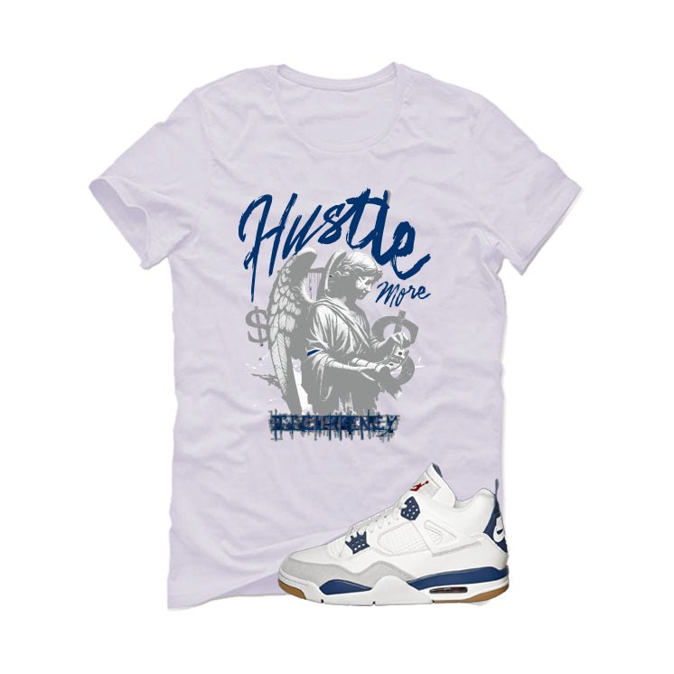 Nike SB x Air Jordan 4 Navy White T-Shirt (Hustle More)| illcurrency
