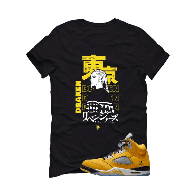 Air Jordan 5 Tokyo Matching T-Shirt, Sweatshirts & Hoodies Black T-Shirt (Draken)| illcurrency