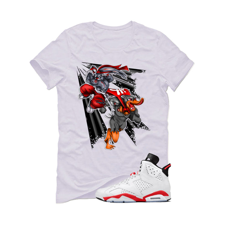 Air Jordan 6 White Infrared Matching T-Shirt Super Bugs & Daffy