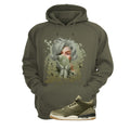 Air Jordan 3 Family Affair Matching T-Shirt, Sweatshirts & Hoodies Military Green T-Shirt (Bubble Gum)
