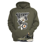 Undefeated x Air Jordan 4 Military Green T-Shirt (Time Is Money)| illcurrency