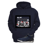 Levi’s x Air Jordan 3 Rigid Matching T-Shirt, Sweatshirts & Hoodies Navy Blue T-Shirt (All My Friends Are Dead)| illcurrency