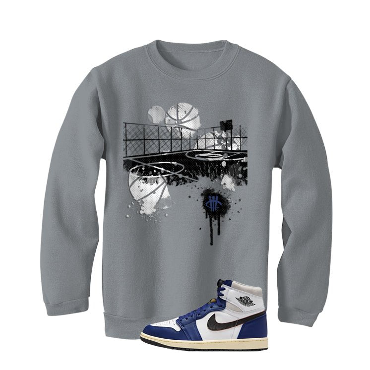 Air Jordan 1 Rare Air Deep Royal Blue Grey T-Shirt (B Court)| illcurrency