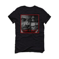 Air Jordan 4 "Red Cement" Black T-Shirt (FREEDOM)
