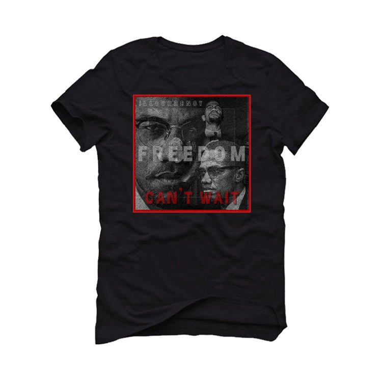 Air Jordan 4 "Red Cement" Black T-Shirt (FREEDOM)