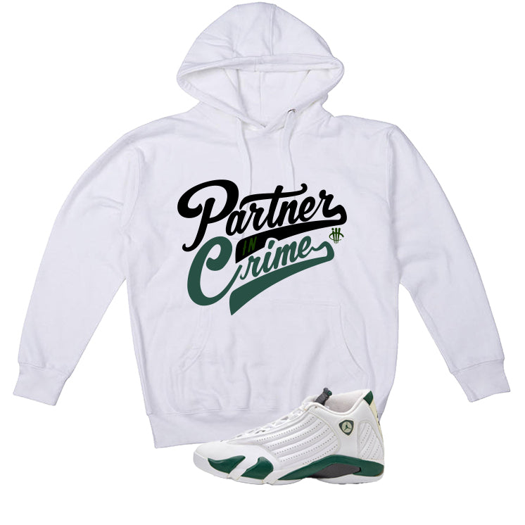 Air Jordan 14 Forest Green Matching T-Shirt Partner In Crime