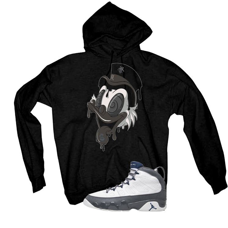 Air Jordan 9 Flint Grey Matching T-Shirt, Sweatshirts & Hoodies Black T-Shirt (Money Duck)| illcurrency