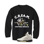 Air Jordan 5 WMNS Luminous Green Black T-Shirt (Cream)| illcurrency