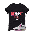 Air Jordan 4 Comic Matching T-Shirt Black T-Shirt (Heartless)| illcurrency