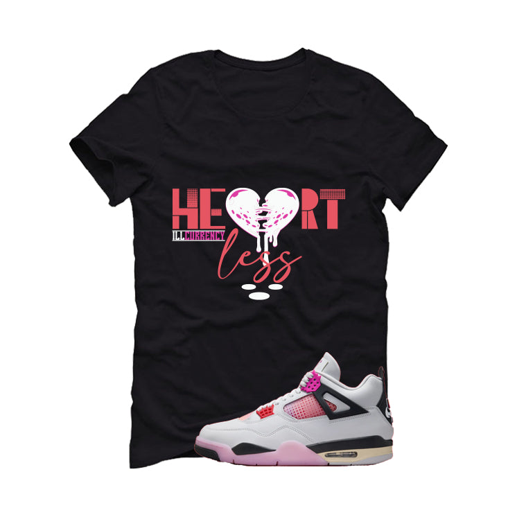 Air Jordan 4 Comic Matching T-Shirt Black T-Shirt (Heartless)| illcurrency