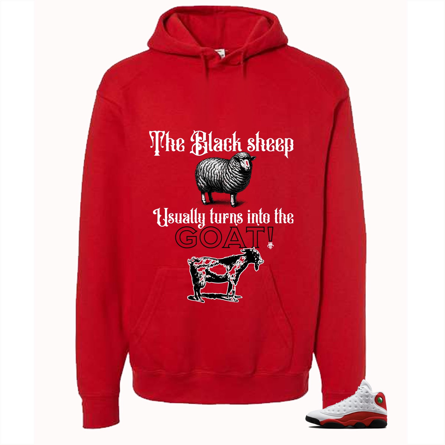 Hoodies Red (The Black Sheep Usually Turns into the goat)