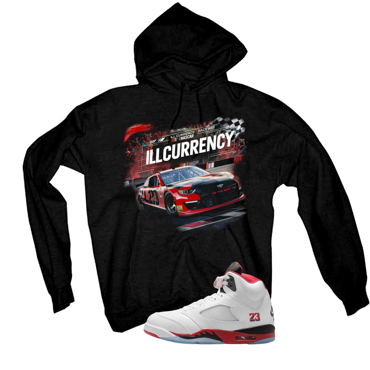 Fire Red Black Tongue Black Hoodies (Raceway)