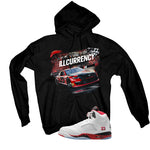 Fire Red Black Tongue Black Hoodies (Raceway)