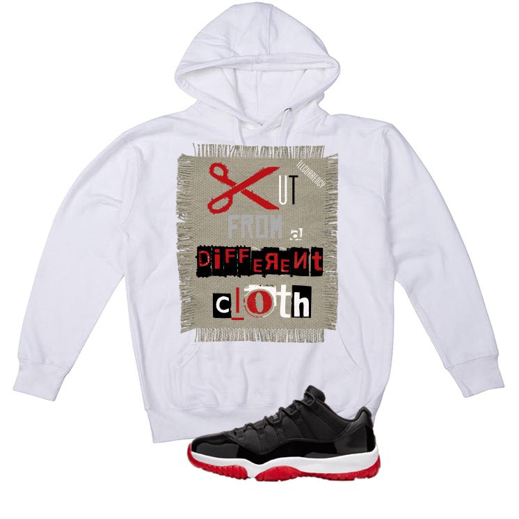 Air Jordan 11 Low Bred White T-Shirt (Cut from a different cloth)| illcurrency