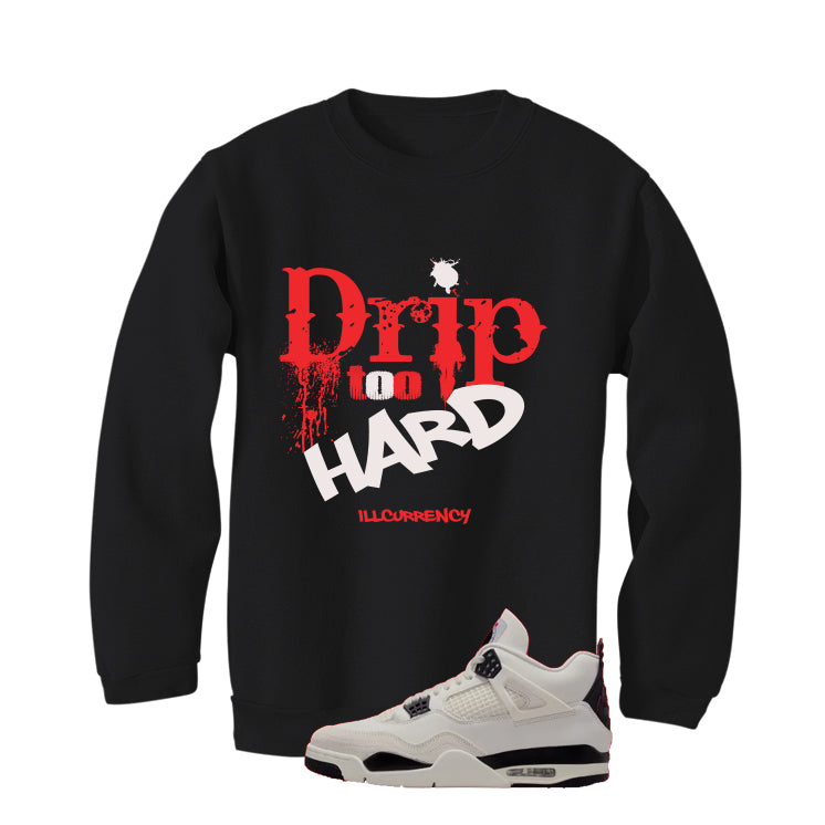 Air Jordan 4 Flight Club Matching T-Shirt, Sweatshirts & Hoodies Black T-Shirt (Drip To Hard)| illcurrency