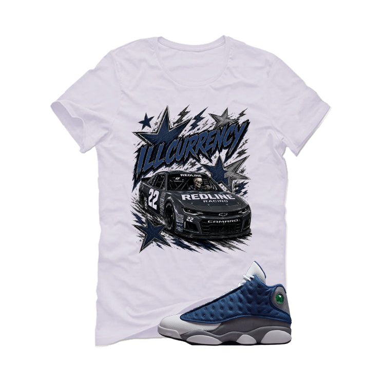 Air Jordan 13 Flint White T-Shirt (illcurrency Racing)| illcurrency