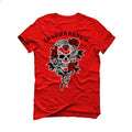 Air Jordan 6 “Toro Bravo” | illcurrency Red T-Shirt (Snake skeleton rose)
