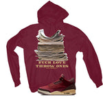 Air Jordan 3 OG Bin 23 Matching T-Shirt Maroon T-Shirt (Fck Love)| illcurrency