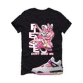 Air Jordan 4 Comic Matching T-Shirt Black T-Shirt (Street Roger)| illcurrency