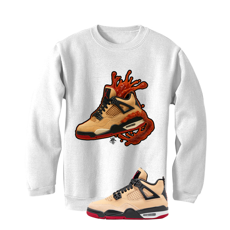 Air Jordan 4 Pizza (GS) White T-Shirt (Splash Shoe)| illcurrency