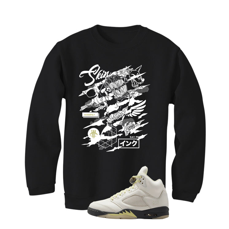 Air Jordan 5 WMNS Luminous Green Black T-Shirt (Skin And Ink)| illcurrency