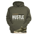 Air Jordan 3 Family Affair Matching T-Shirt, Sweatshirts & Hoodies Military Green T-Shirt (Never Stop The Hustle)