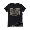 A Ma Maniere x Air Jordan 3 Black Black T-Shirt (Hustle By Any Means)| illcurrency