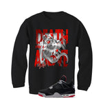 Air Jordan 4 Bred Matching T-Shirt Black T-Shirt (Death from Above)| illcurrency