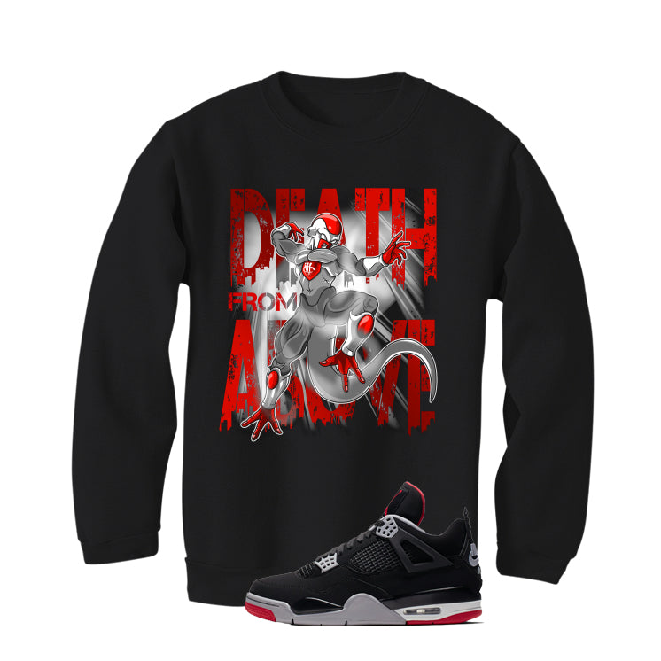 Air Jordan 4 Bred Matching T-Shirt Black T-Shirt (Death from Above)| illcurrency