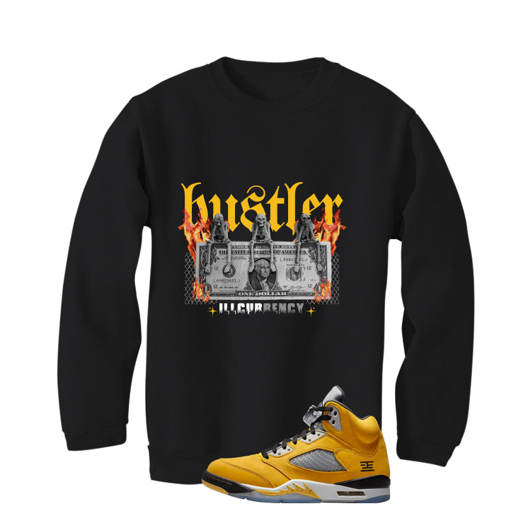Air Jordan 5 Tokyo Matching T-Shirt, Sweatshirts & Hoodies Black T-Shirt (See No Evil Hustler)| illcurrency