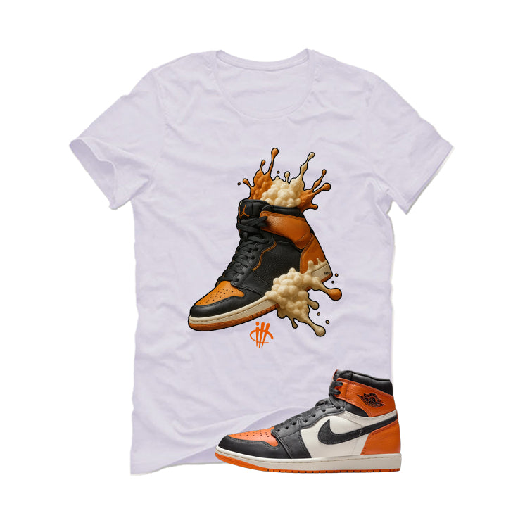 Air Jordan 1 High OG Shattered Backboard White T-Shirt (Splash Shoe)| illcurrency