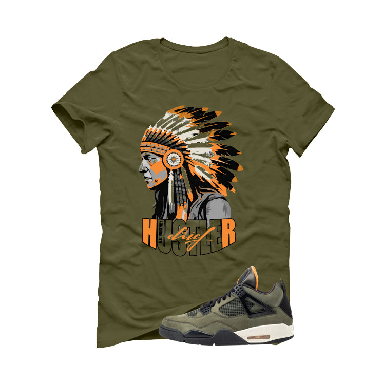 Undefeated x Air Jordan 4 Military Green T-Shirt (Hustler Chief)| illcurrency