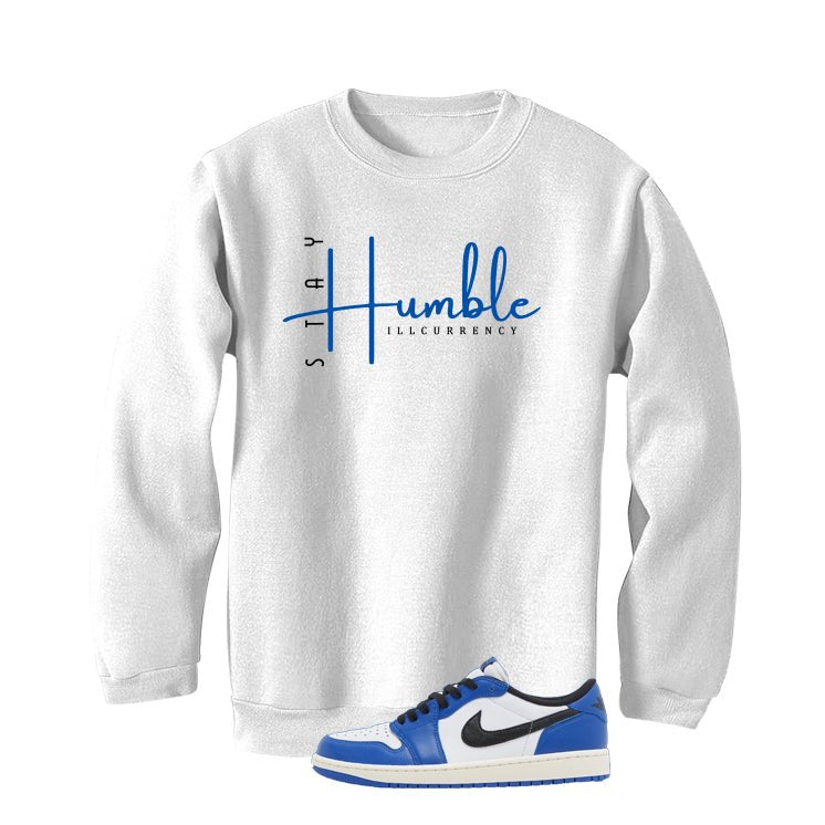 Air Jordan 1 Low OG Game Royal White T-Shirt (Stay Humble)| illcurrency