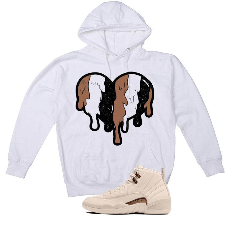 Air Jordan 12 Egg Nog Matching T-Shirt Heart