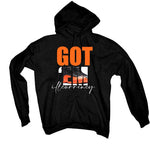 Air Jordan 12 “Brilliant Orange” | illcurrency Black T-Shirt (Got Em)