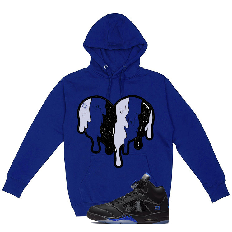 Awake NY x Air Jordan 5 Racer Blue Royal Blue T-Shirt (Heart)| illcurrency
