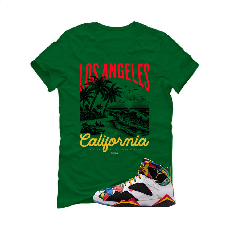 Air Jordan 7 Miro Matching T-Shirt Pine Green T-Shirt (Los Angeles)| illcurrency