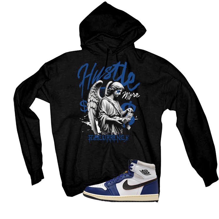 Air Jordan 1 Rare Air Deep Royal Blue Black T-Shirt (Hustle More)| illcurrency