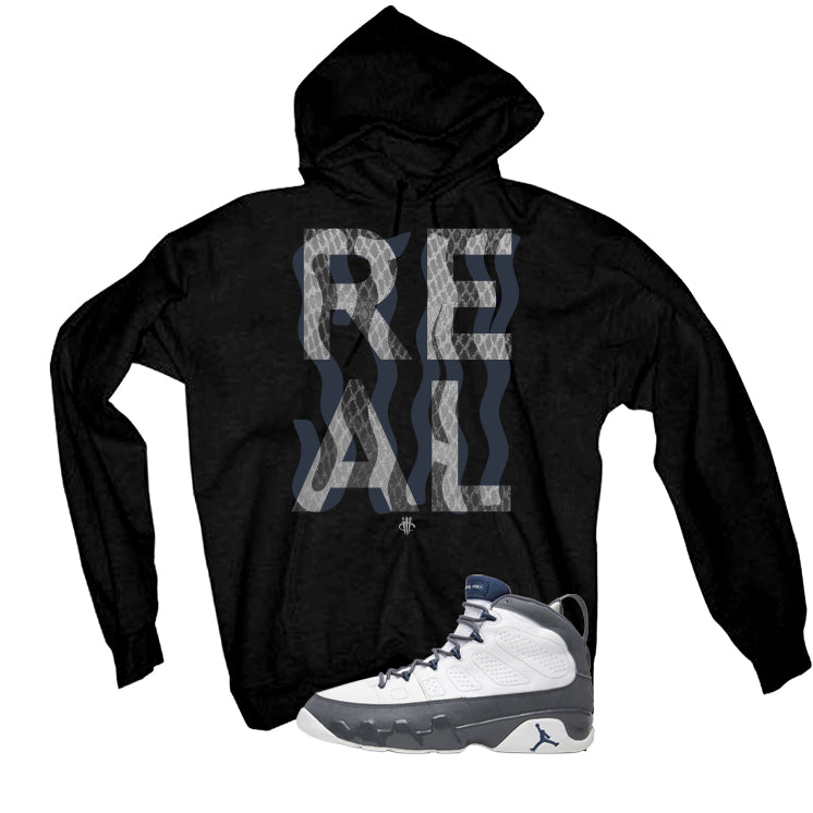 Air Jordan 9 Flint Grey Matching T-Shirt, Sweatshirts & Hoodies Black T-Shirt (Stay Real)| illcurrency